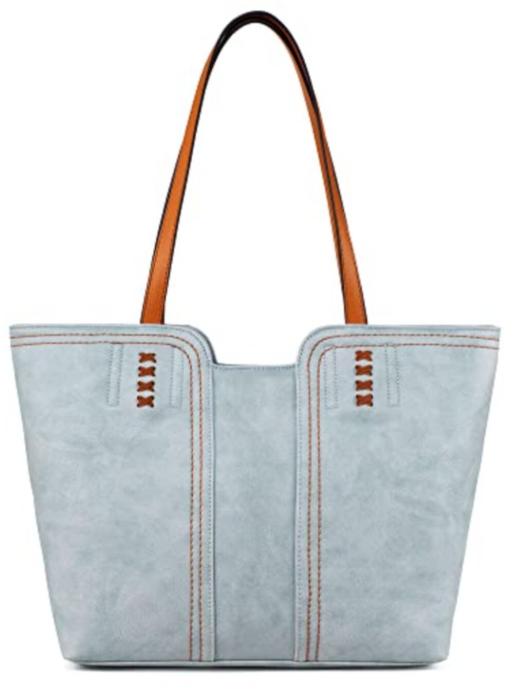 Vegan Leather Oversized Tote Bag Top Handle Satchel Handbag